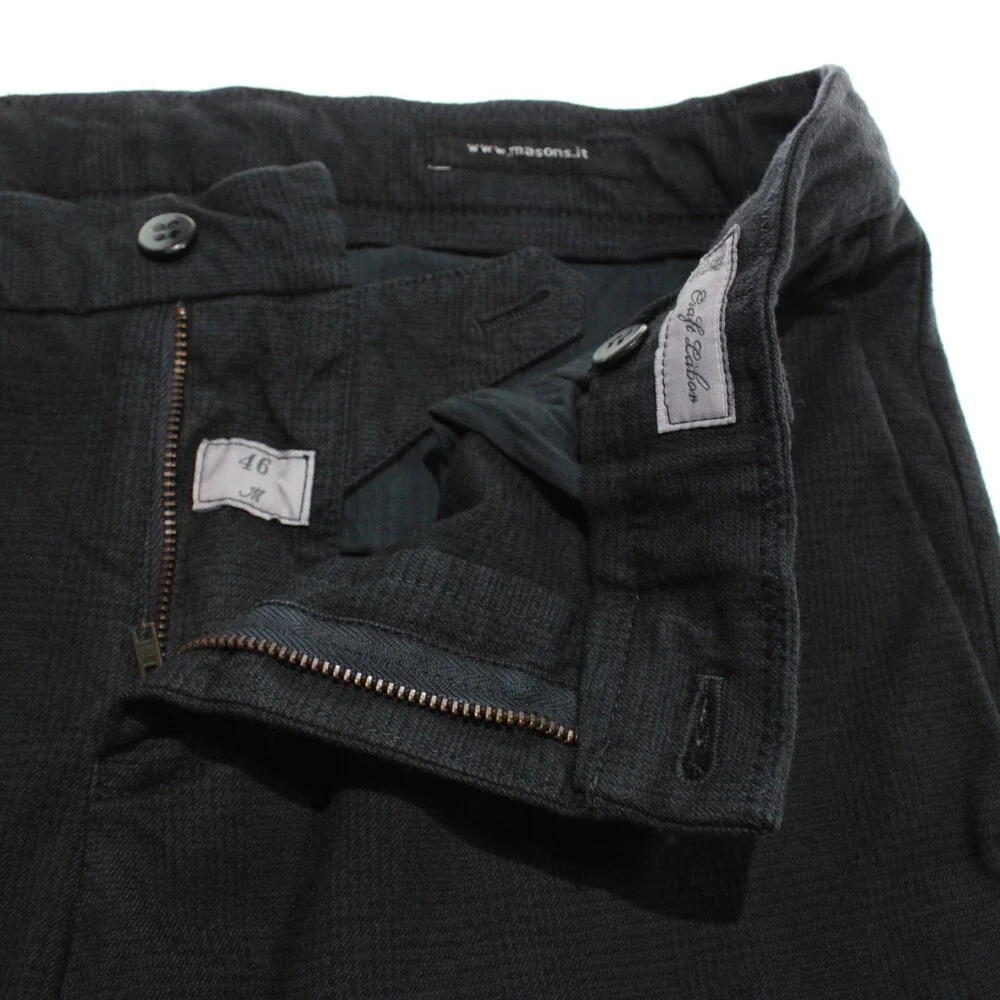 Mason's NWT Chinos / Casual Pants Size 46 (US 30) New York in Blue Cotton Blend